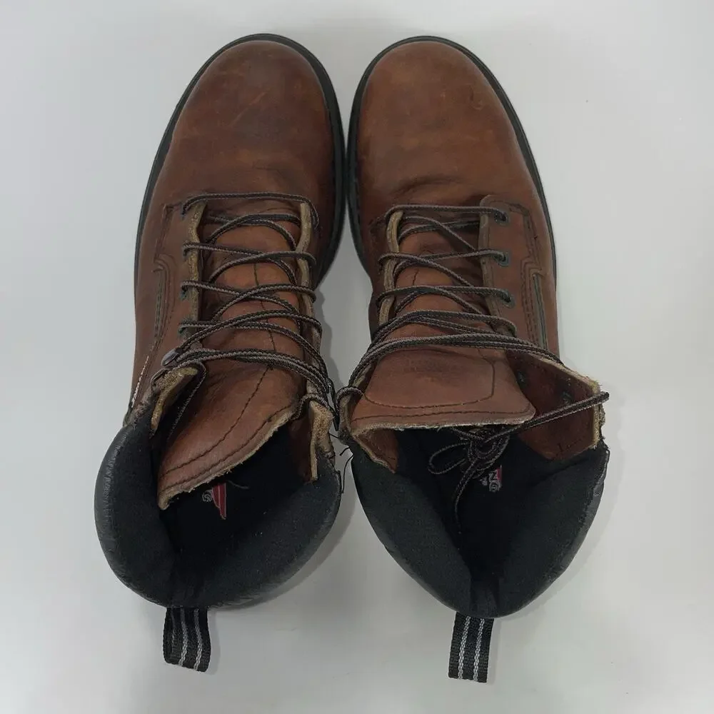 Red Wing 2226 Mens Size 10 D Brown Leather Lace Up Work Safety Steel Toe Boots